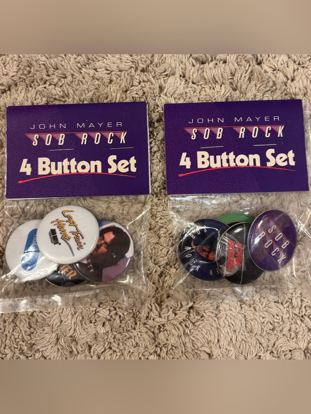 John Mayer Merch Buttons New 2021 Album Rare Collectible Sob Rock Pins